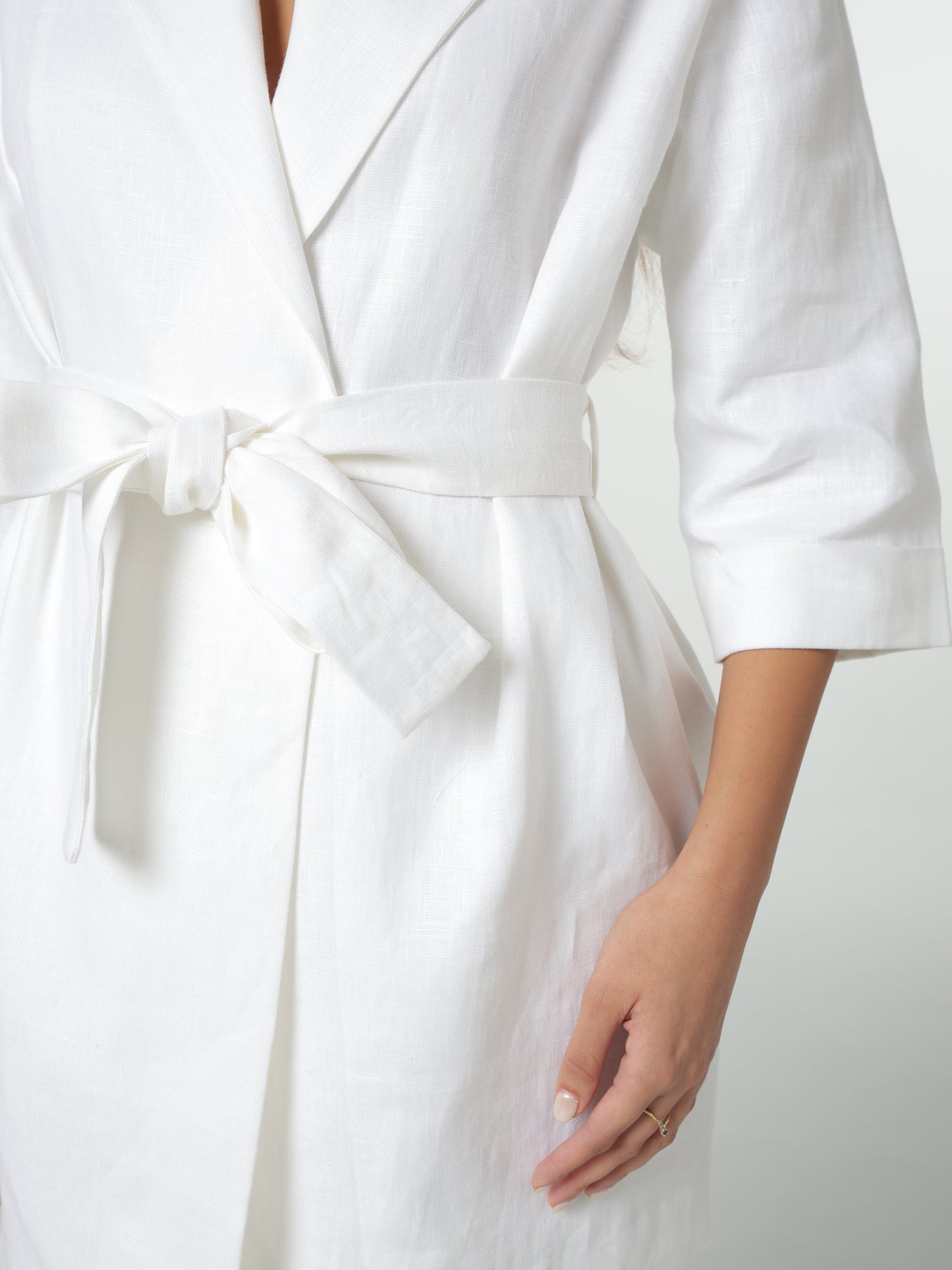 The Linen Wrap Jacket & Trouser Set