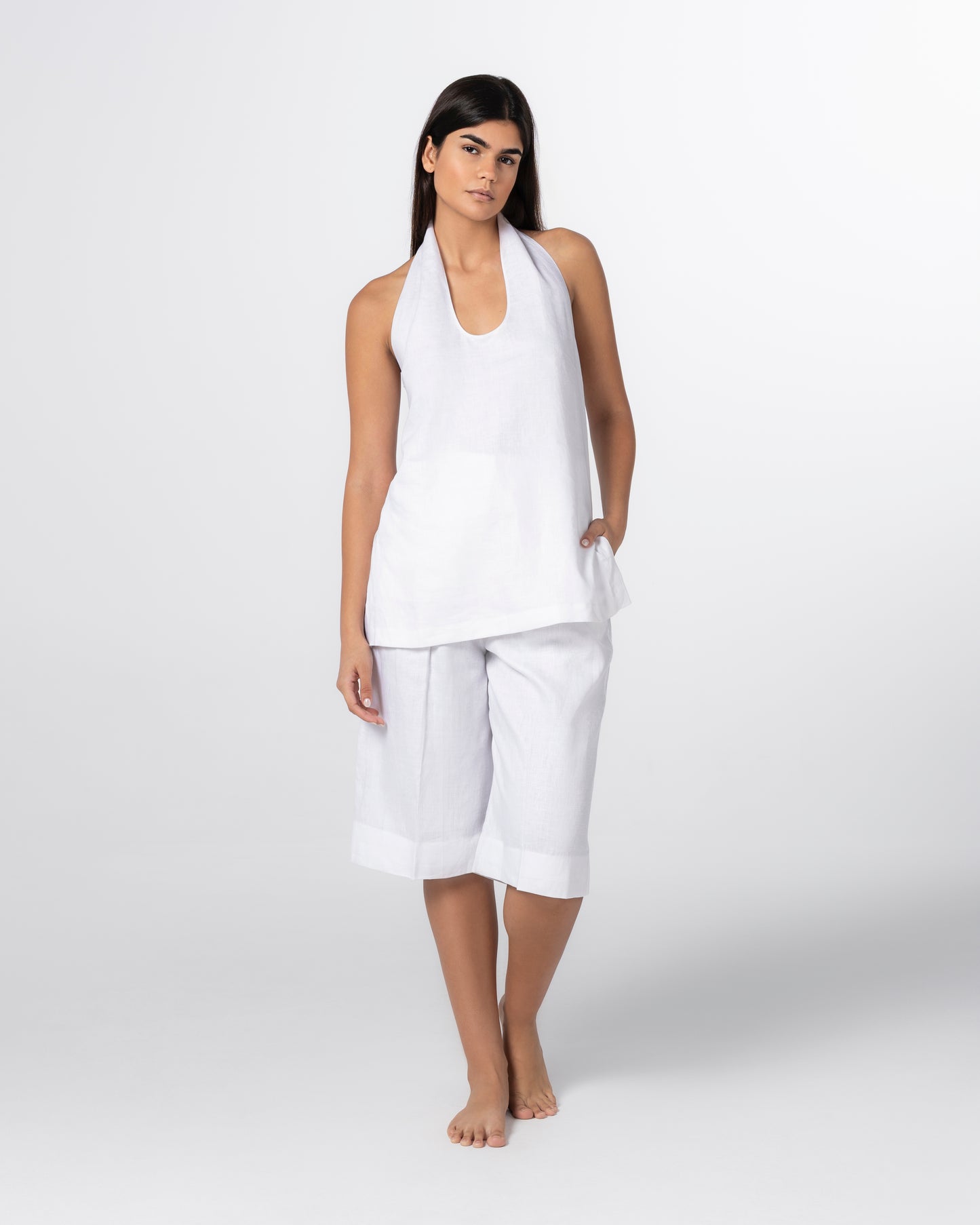 The Capri Tailored Linen Pant