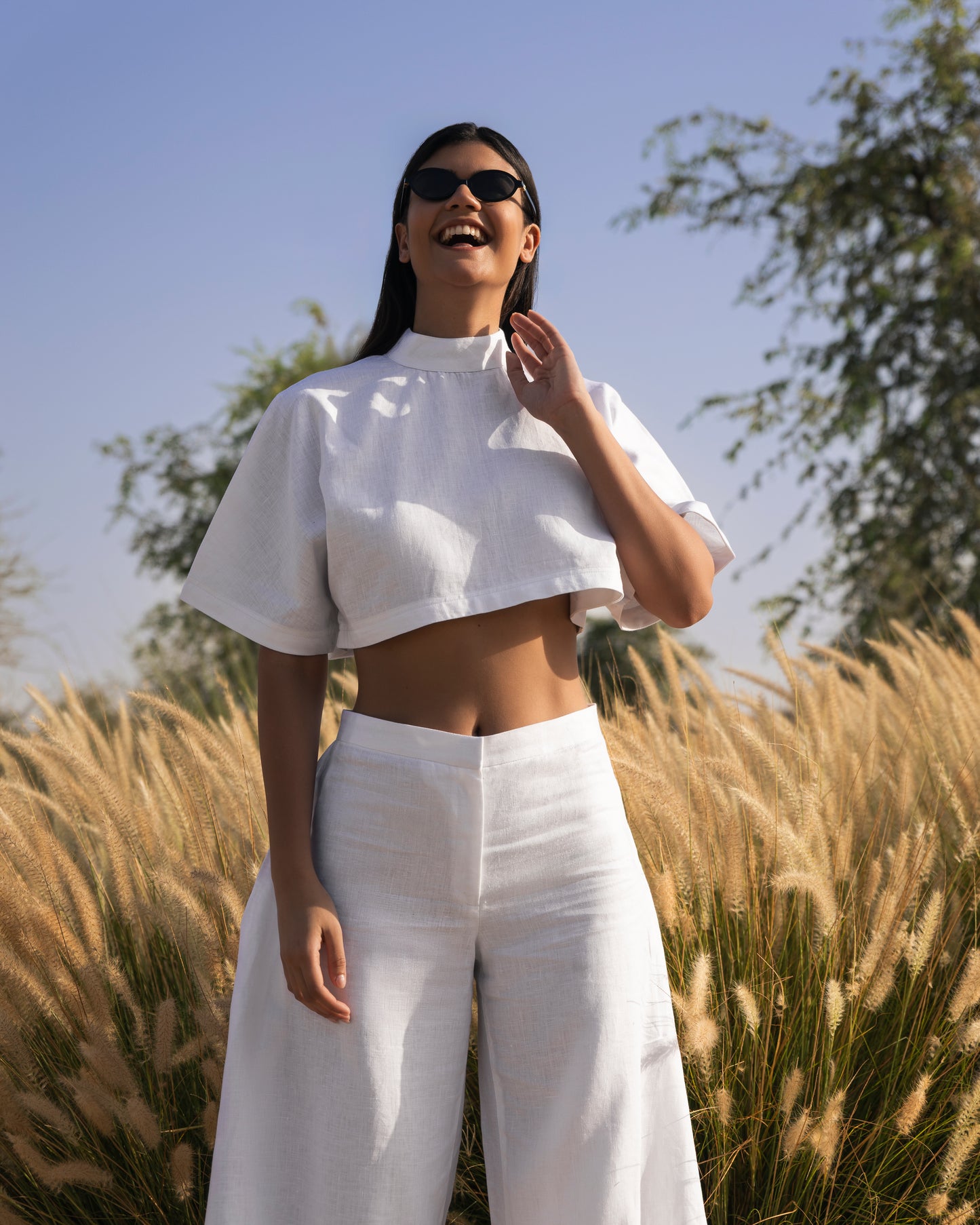 The Linen Balloon Trousers