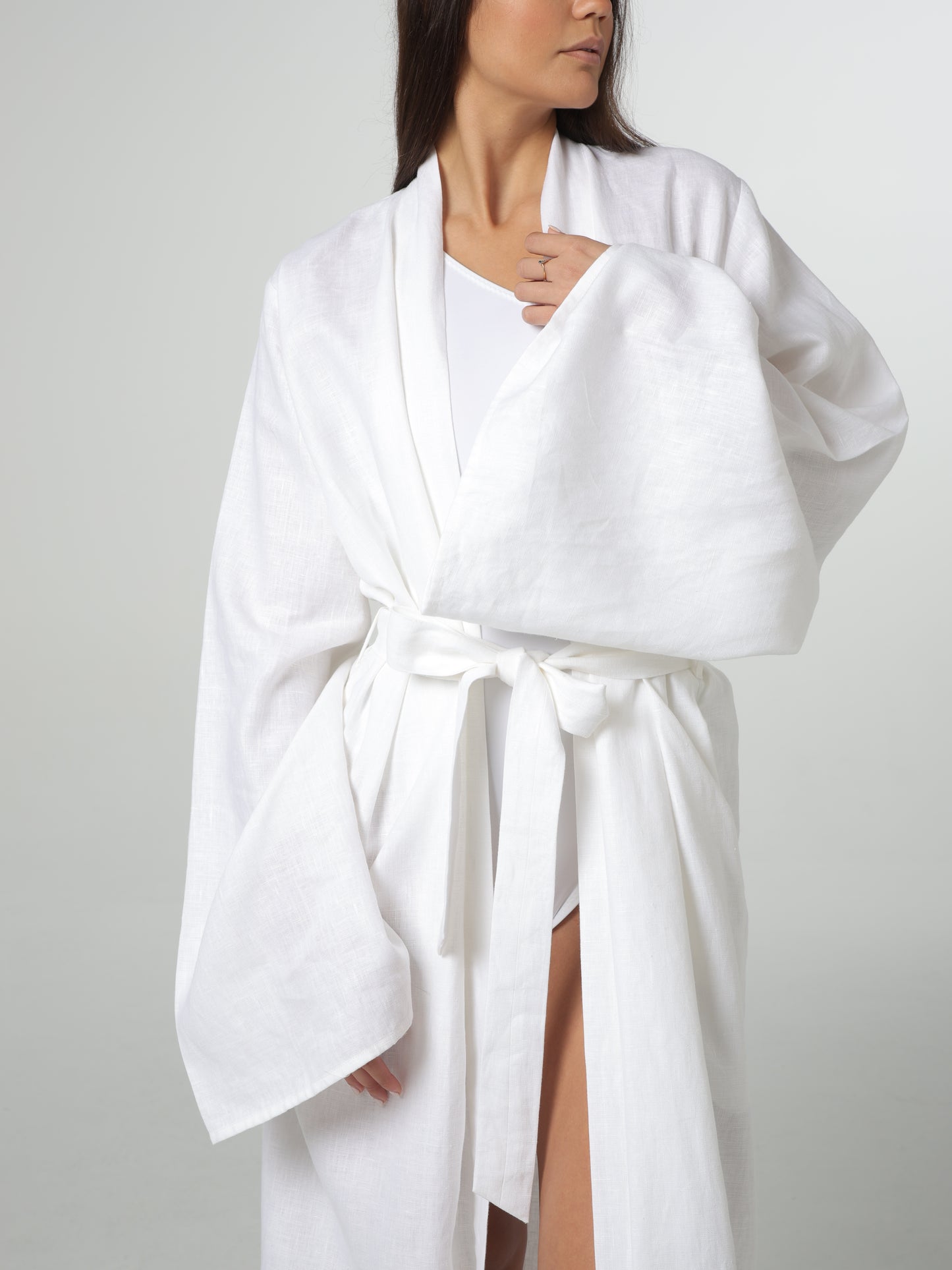 The Linen Kimono Robe