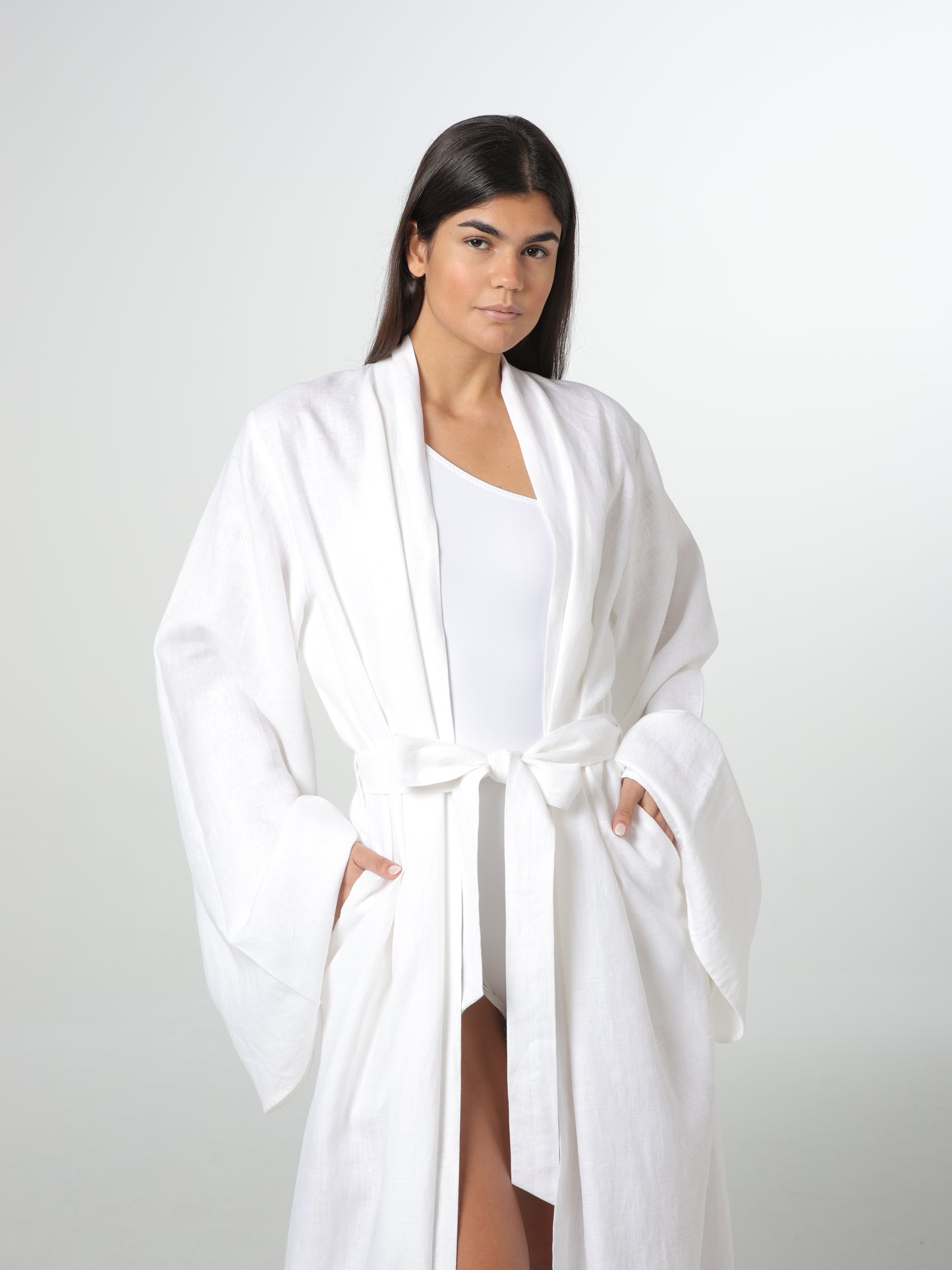 The Linen Kimono Robe