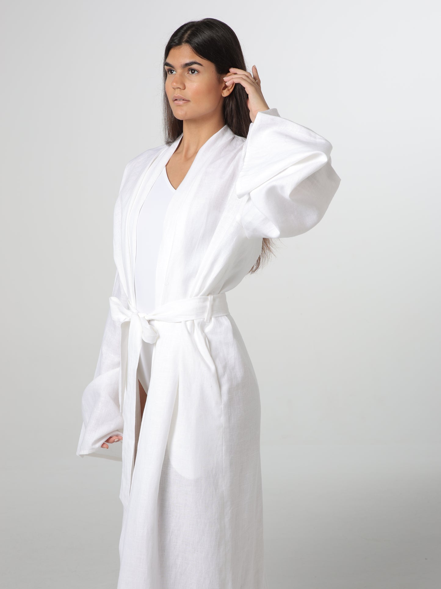 The Linen Kimono Robe