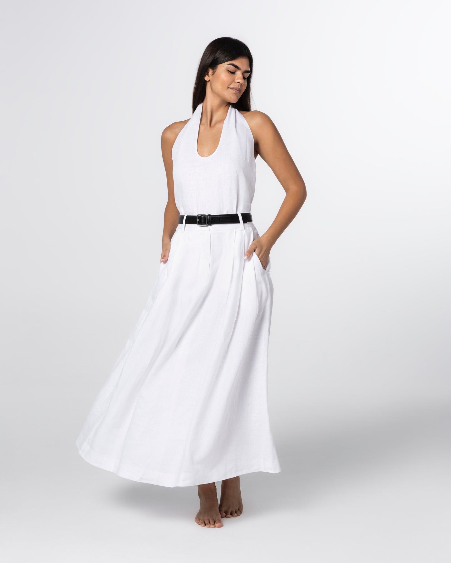 The Tailored Linen Skirt