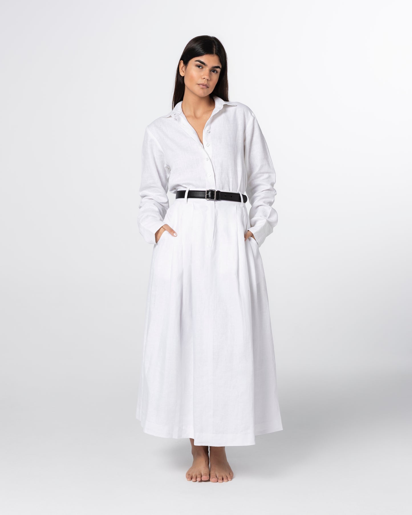 The Tailored Linen Skirt