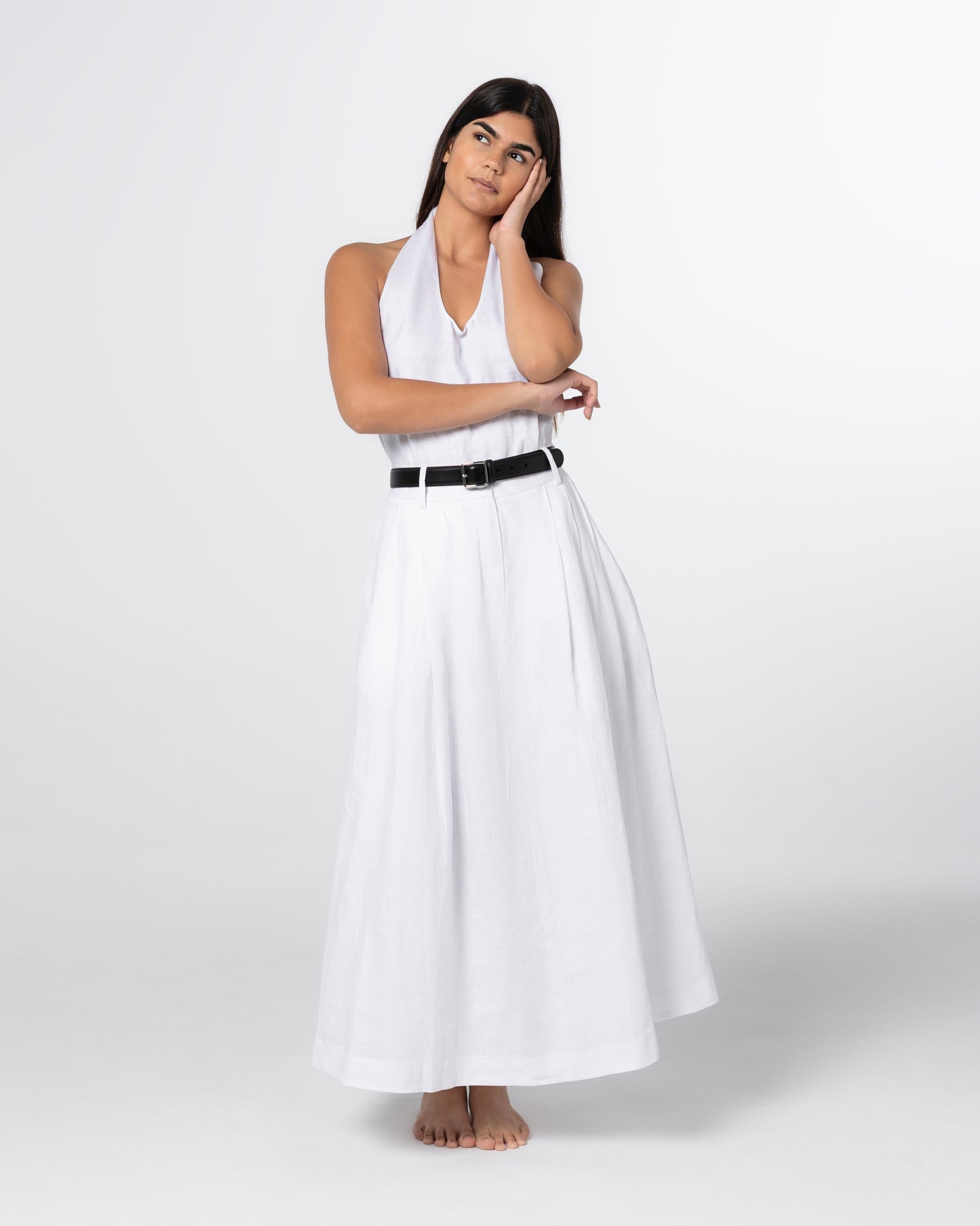 The Tailored Linen Skirt
