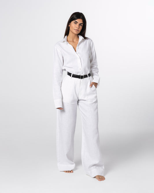 The Tailored Linen Trouser