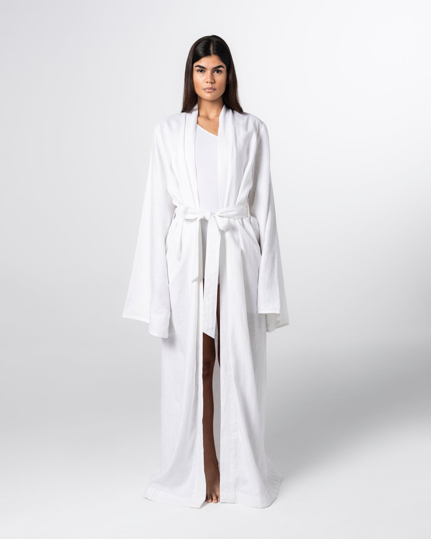 The Linen Kimono Robe